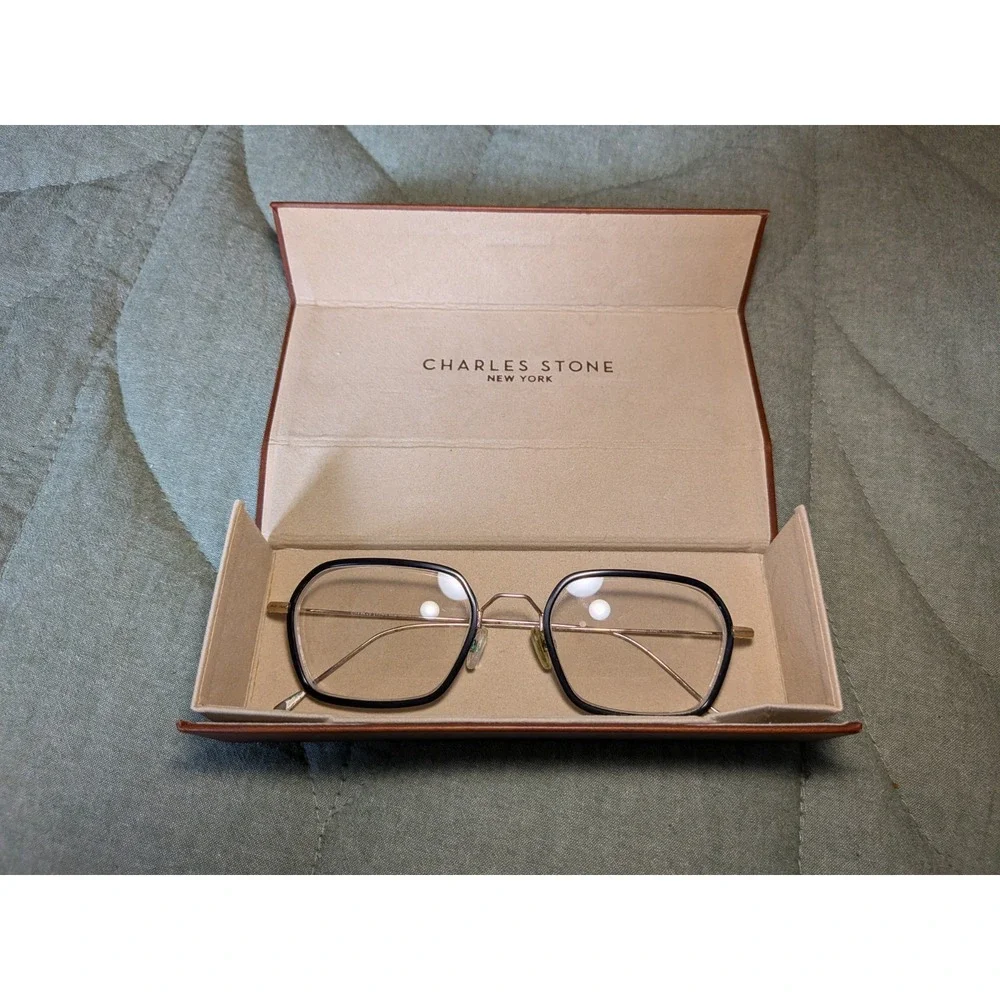 CHARLES STONE NEW YORK NY 30056 51/21/145 C1 BLACK BROWN EYEGLASSES FRAME Only